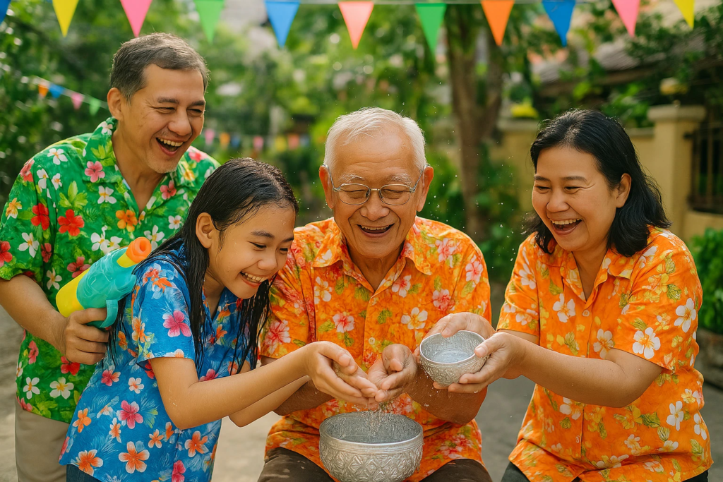 ผู้สูงอายุ เล่นสงกรานต์
