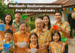 สงกรานต์ วิธีเตรียมตัว สำหรับผู้ใช้งานเครื่องช่วยฟัง