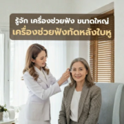 รู้จัก เครื่องช่วยฟัง ขนาดใหญ่ เครื่องช่วยฟังทัดหลังใบหู