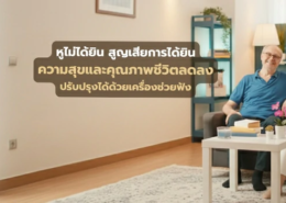 หูไม่ได้ยิน ความสุขและคุณภาพชีวิตลดลง ปรับปรุงด้วยเครื่องช่วยฟัง