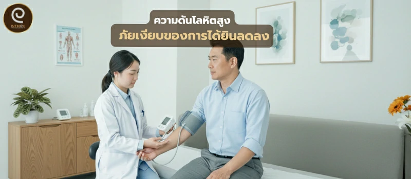 ความดันโลหิตสูง ภัยเงียบของการได้ยินลดลง