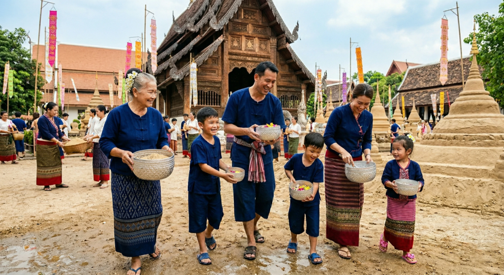 ขนทรายเข้าวัด